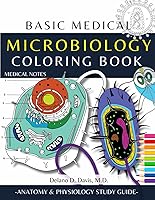 Vista 1 de Microbiology Coloring Book Basic Medical Notes Anatomy and Physiology Study Workbook for Medical and Nursing Students