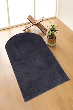 Vl Y kanabilir Pelu  Seccade Overloklu Namazl k Antrasit 70 X 120