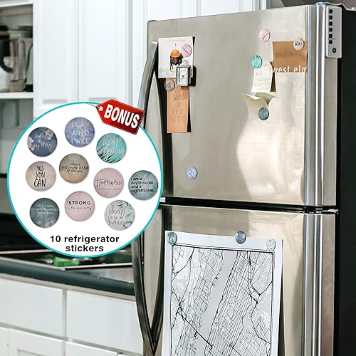 Miniatura 2 de B-Land Paquete de 5 estantes magnéticos para especias para refrigerador con soporte para toallas de papel, estante organizador de especias para