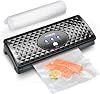 Vacuum Sealer Machine with 10 Wrapping Bags Quick and Auto Sealing for Dry or Moist Food Meat, Simple and Quiet Foodsaver with Air Suction Hose (UK Plug)