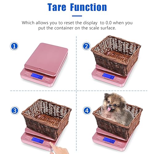 Miniatura 6 de Fuzion Báscula de envío, báscula de franqueo digital para paquetes de 86 lb/0.1 oz con sujeción y tara, báscula postal con soporte abatible, báscula