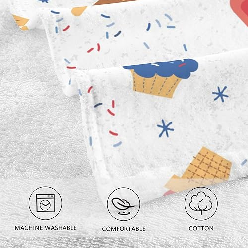 Miniatura 4 de susiyo Paquete de 2 toallas de mano patrióticas de paletas de helado para baño, 16 x 28 pulgadas