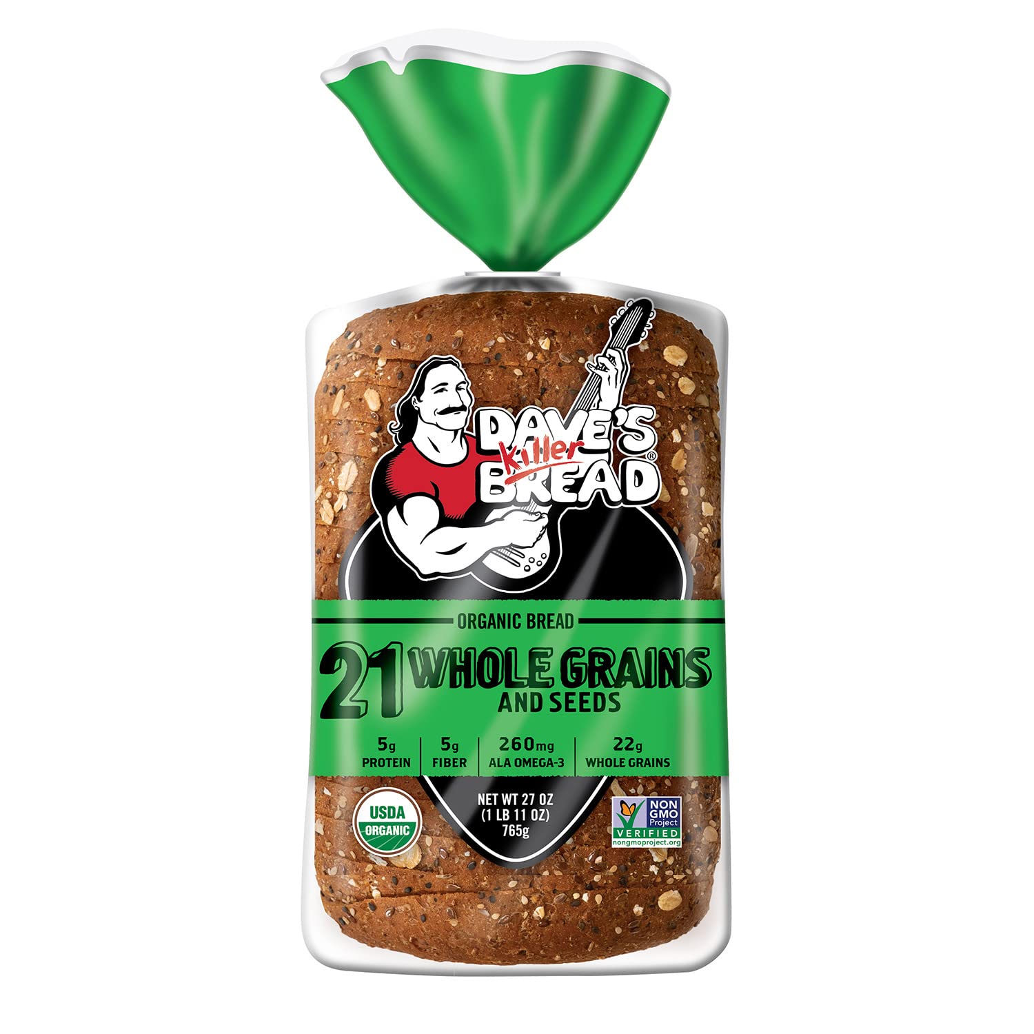 Dave's Killer Bread 21 全穀物和種子有機麵包 27 盎司(約 765.4 克)麵包 雜貨和美食