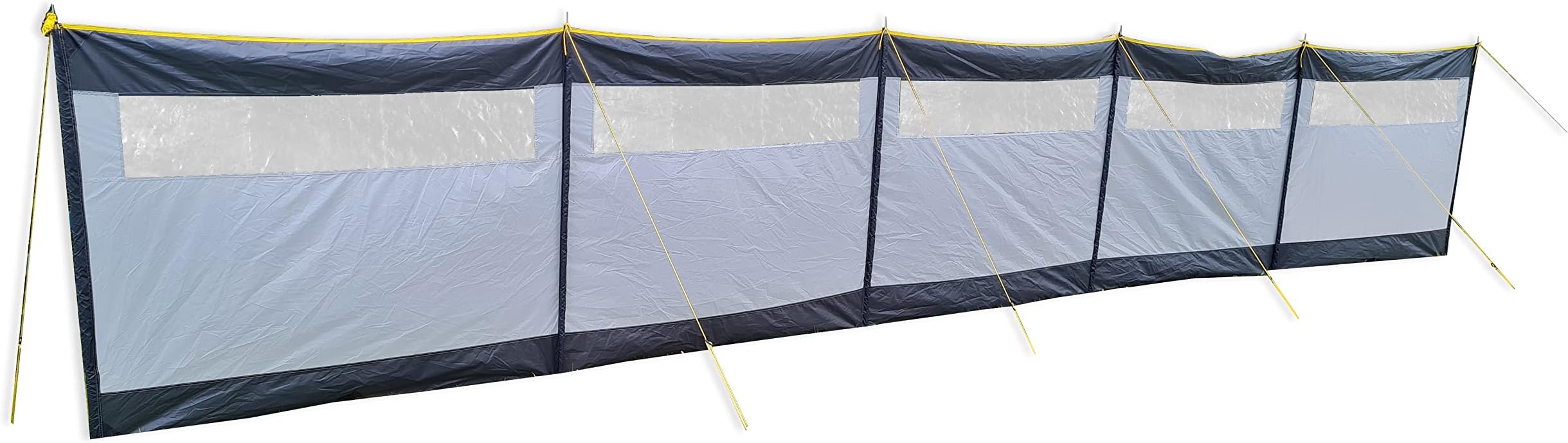 8 Metre Long Maypole New Model MP9538 5 Panel Steel Poled Windbreak. Offers Privacy & Wind Protection Perfect For Outdoor Activities Such As Camping or Beach Outings (8m x 1.4m)