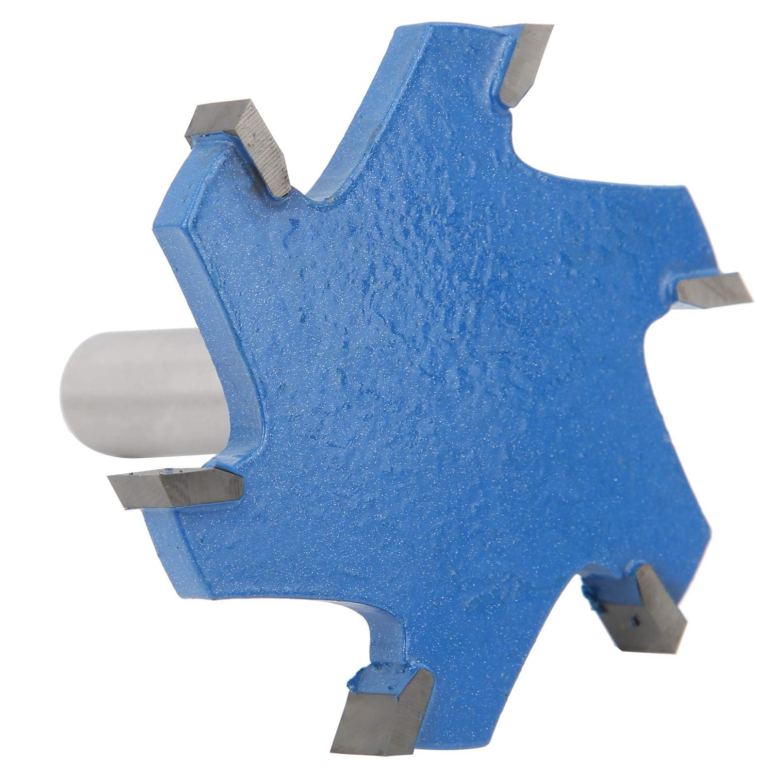 Fresa CNC para Superficies de Spoilboard 6 Dientes Fresa en Forma de T 12 mm de Vástago Fresa para Carpintería Madera 65 x 10 mm