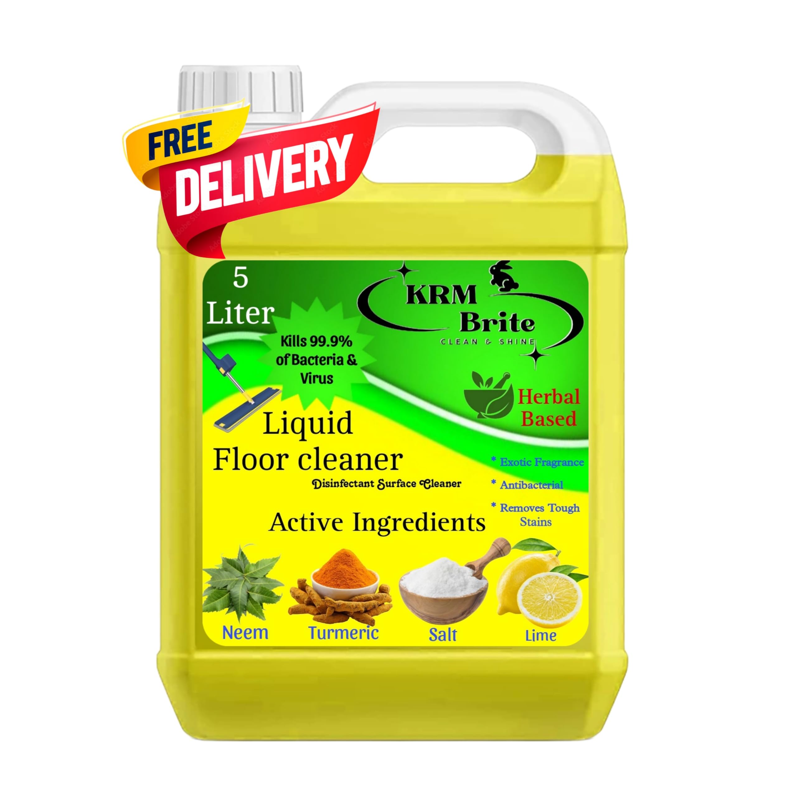 See full amazon price history chart for Krm Brite Disinfectant Surface & Floor Cleaner Liquid | Suitable for All Floor Cleaner Mops | Kills 99.9% Germs within 2 minutes, 5 Liter conc Makes 10 Liters, Krm Brite Disinfectant Surface & Floor Cleaner Liquid | Suitable for All Floor Cleaner Mops | Kills 99.9% Germs within 2 minutes, 5 Liter conc Makes 10 Liters, (B0D6G9L5BM) Amazon Price History, Amazon Price Tracker