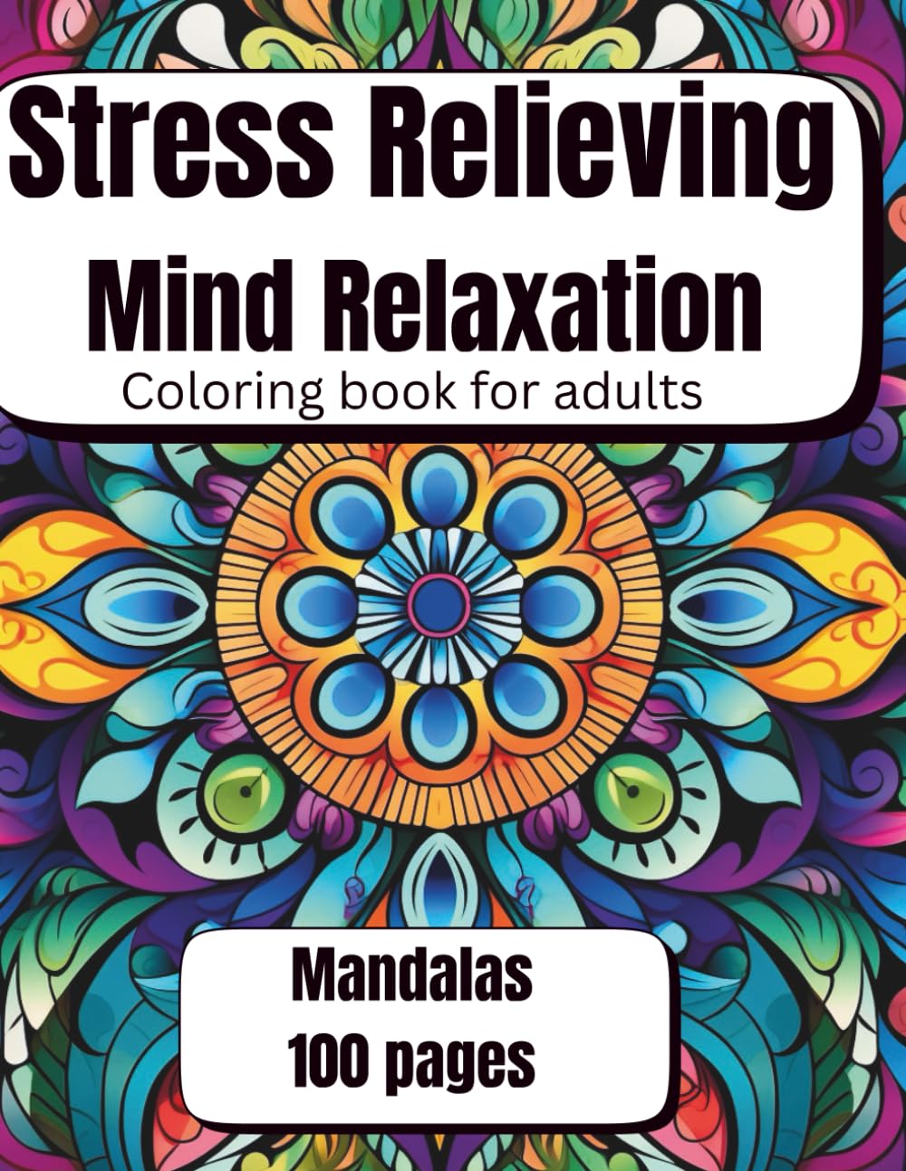 Stress Relieving Mind Relaxing coloring book
