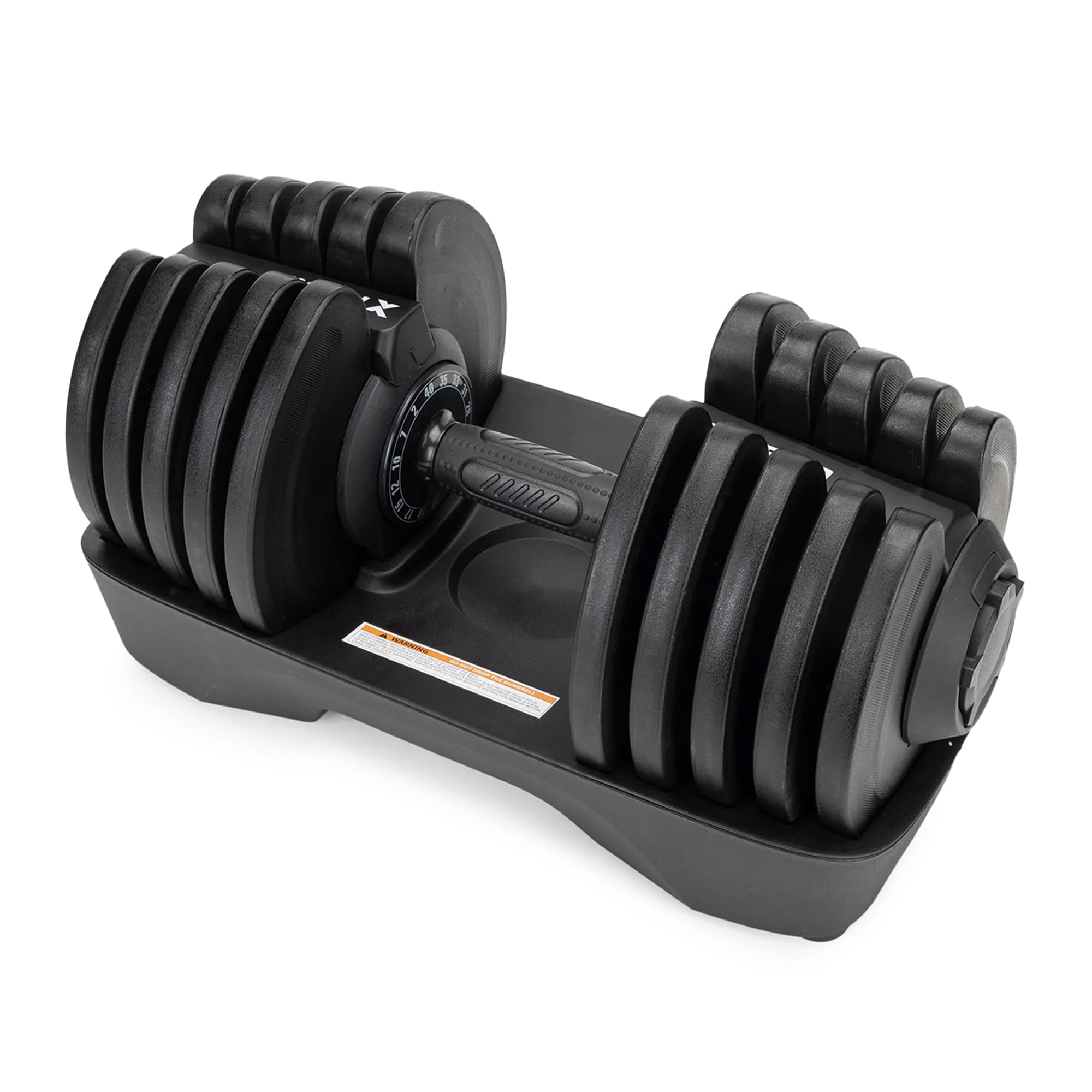 TREXO Verstellbare Hantel 18-40 kg Gewichtsregulierung mit Drehknopf Gewichte Hantel aus Eisen für Krafttraining Verstellbare Kurzhantel mit Ergonomischem Rutschfestem Griff