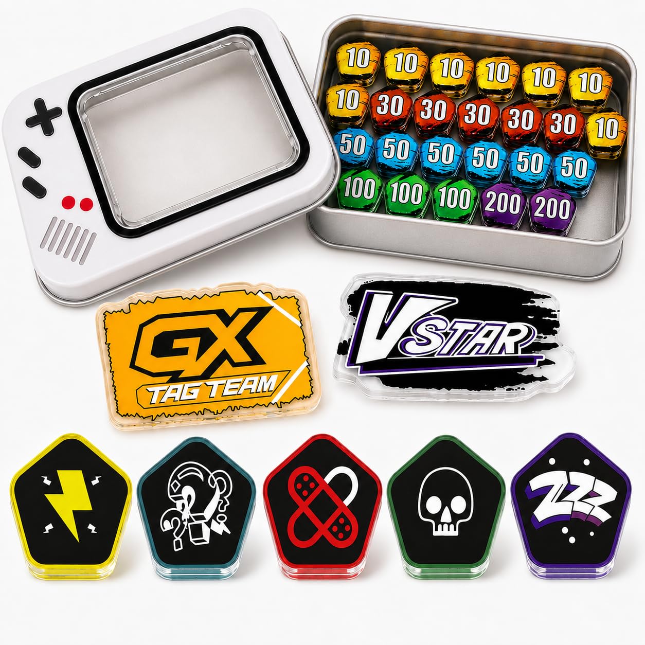 Amazon.com: Damage and Status Counters for PTCG Set of 37Acrylic