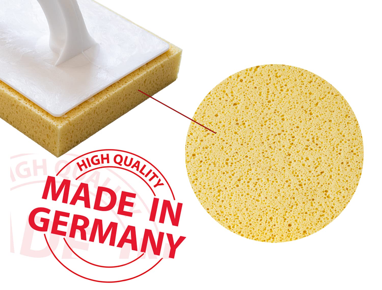 Kronen Hansa Reibfix Lavandino per piastrelle con rivestimento in spugna idrospugna per lavare le piastrelle (spugna per piastrelle, pannello di pulizia non grigliato, prodotto in Germania, 140 x
