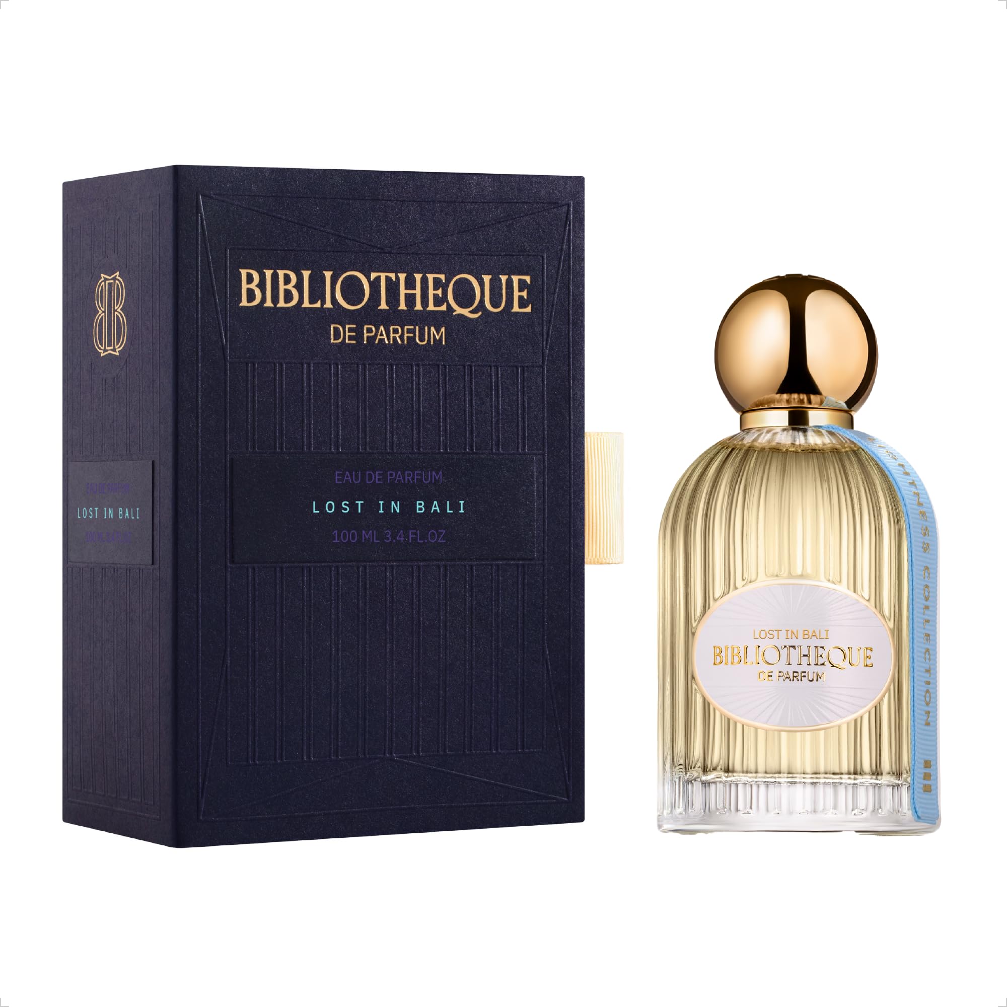 Bibliotheque de Parfum Lost in Bali Eau de Parfum für Frauen, 100 mL | frischer Zitrusduft, langanhaltendes Damenparfüm mit Noten von Pistazie, Bergamotte, Ambra, Kokosnuss und Tuberose
