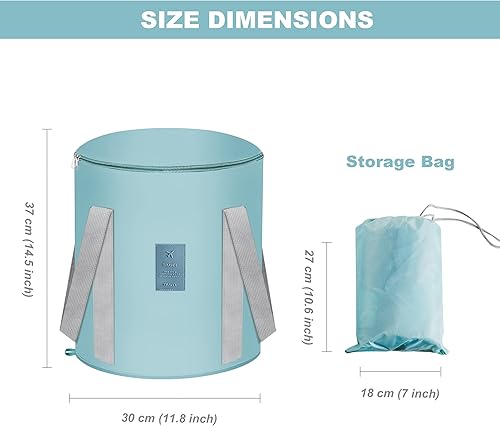 Miniatura 4 de Bolsa plegable reutilizable con aislamiento de 21 litros, bolsa aislada con espuma térmica, cubo multifuncional con tapa para transportar alimentos