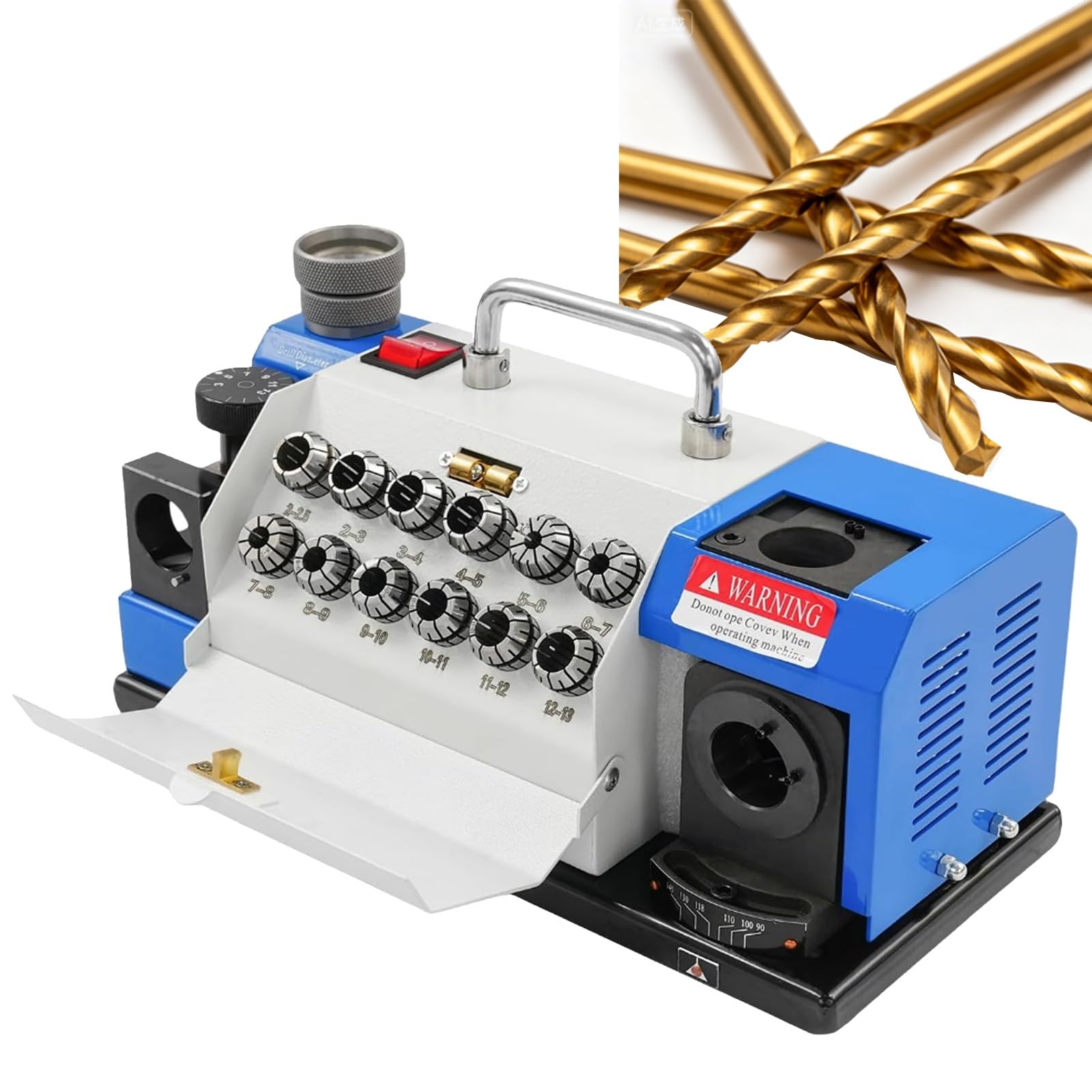 Afilador de brocas eléctrico ajustable, reafiladores de 5300 RPM