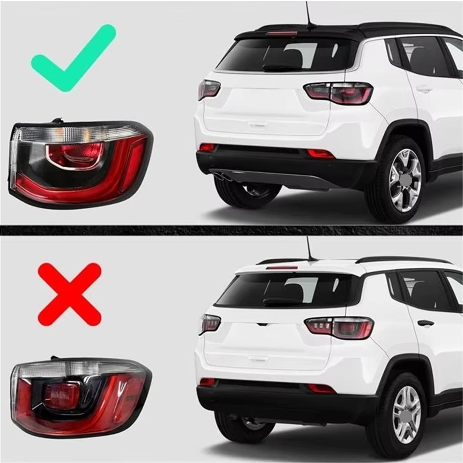 Compatibile Con Jeep Per Compass 2017 2018 2019 2020 2021 Lampada Fanale Posteriore Destra Gruppo Freno OEM:55112838AC 55112839AC