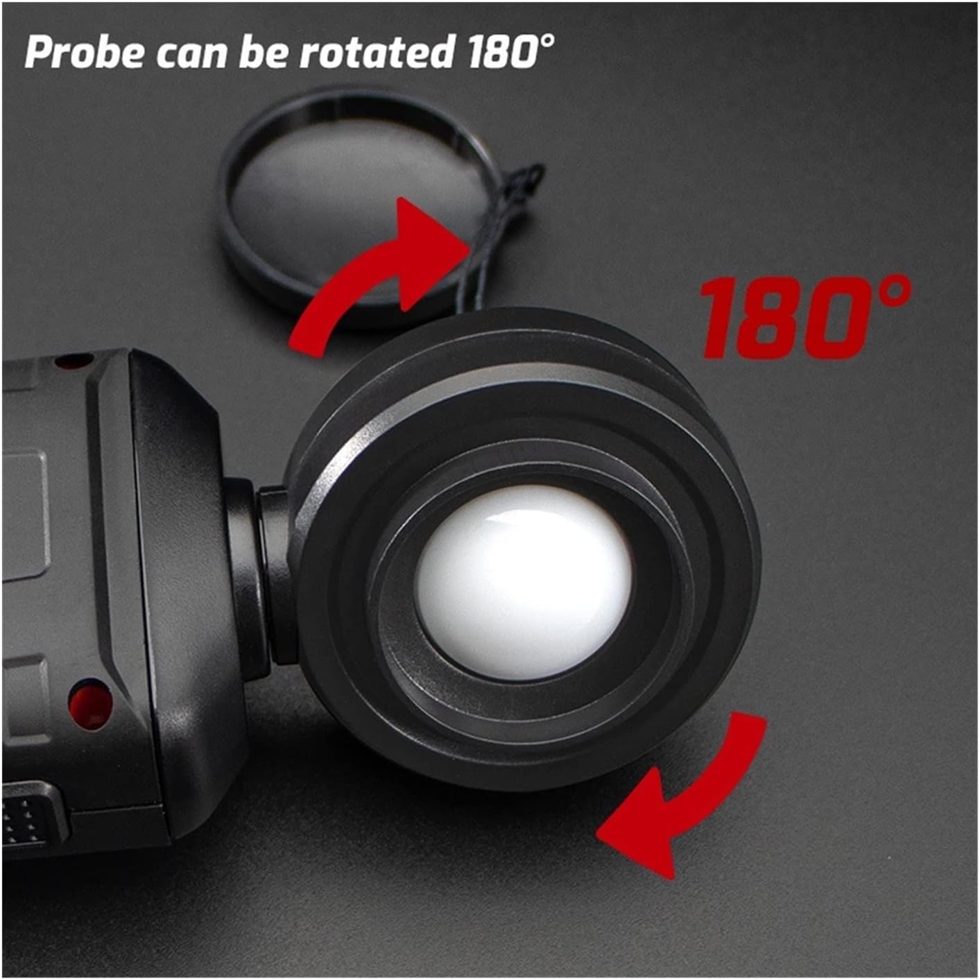 Digital Illuminance Light Meter Illuminance Meter Handheld Illuminance Meter High Precision Illuminance Meter 100000LUX Illuminance Meter Handheld Ambient Temperature Measuring Instrument (Red B)