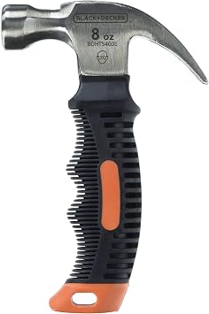 BLACK+DECKER Stubby Small Hammer, 8oz BDHT54001