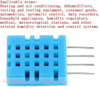 3Pcs DHT11 Digital Humidity Temperature Sensor 4-Pin DC3.3V~5V Humidity Measure Range 20%-90% Temperature Measure Range 0-50C DIY Humidity Sensor Temperature Sensor (DHT-11)