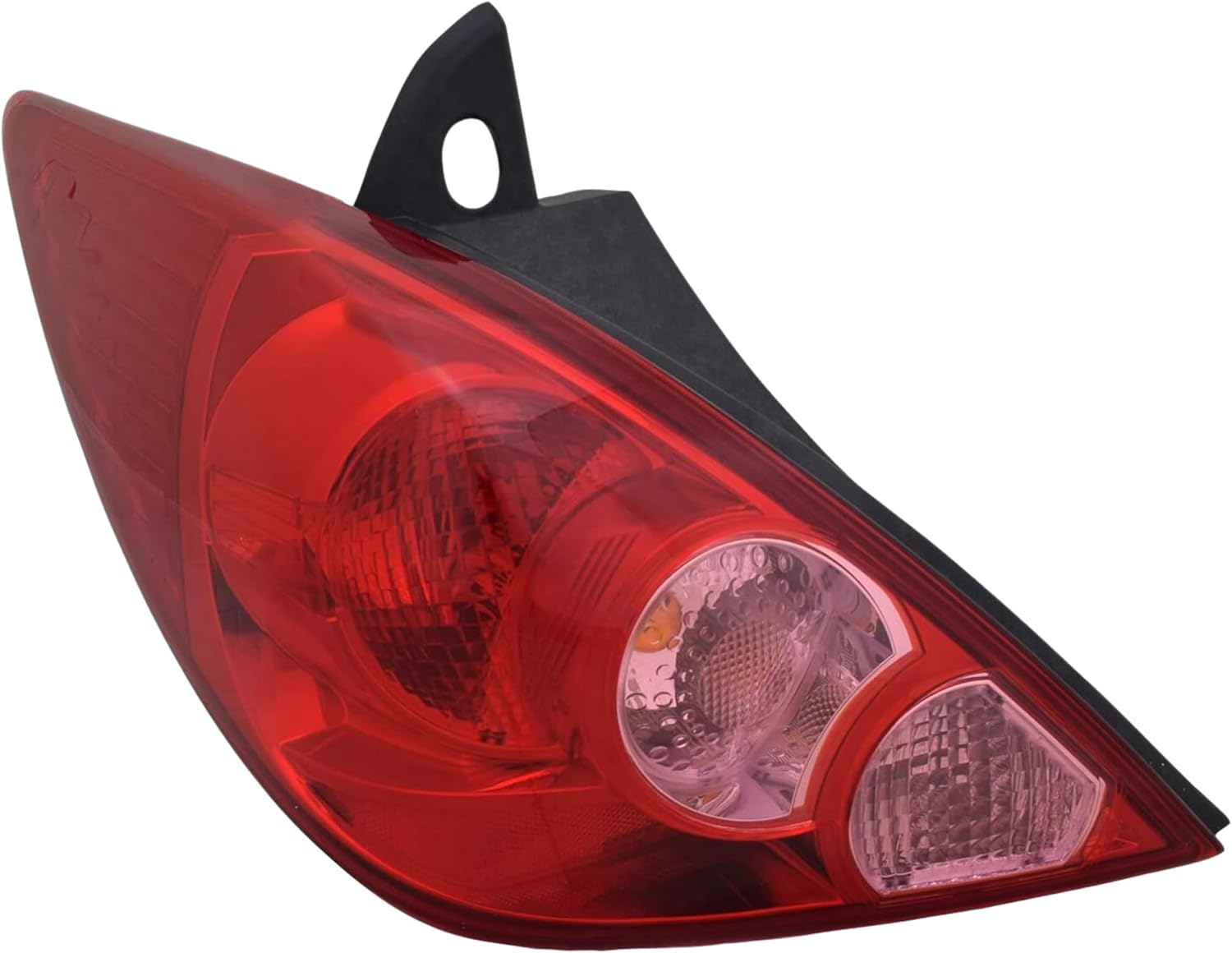 ALLIGATOR AUTO LIGHTS Replacement for Nissan Versa HB 2007-2009 2010 2011 2012 Halogen Tail Light Assembly with Bulbs, Left/Driver Side, OEM: 26555-EM30A / Partslink: NI2800181 DOT/SAE Compliant