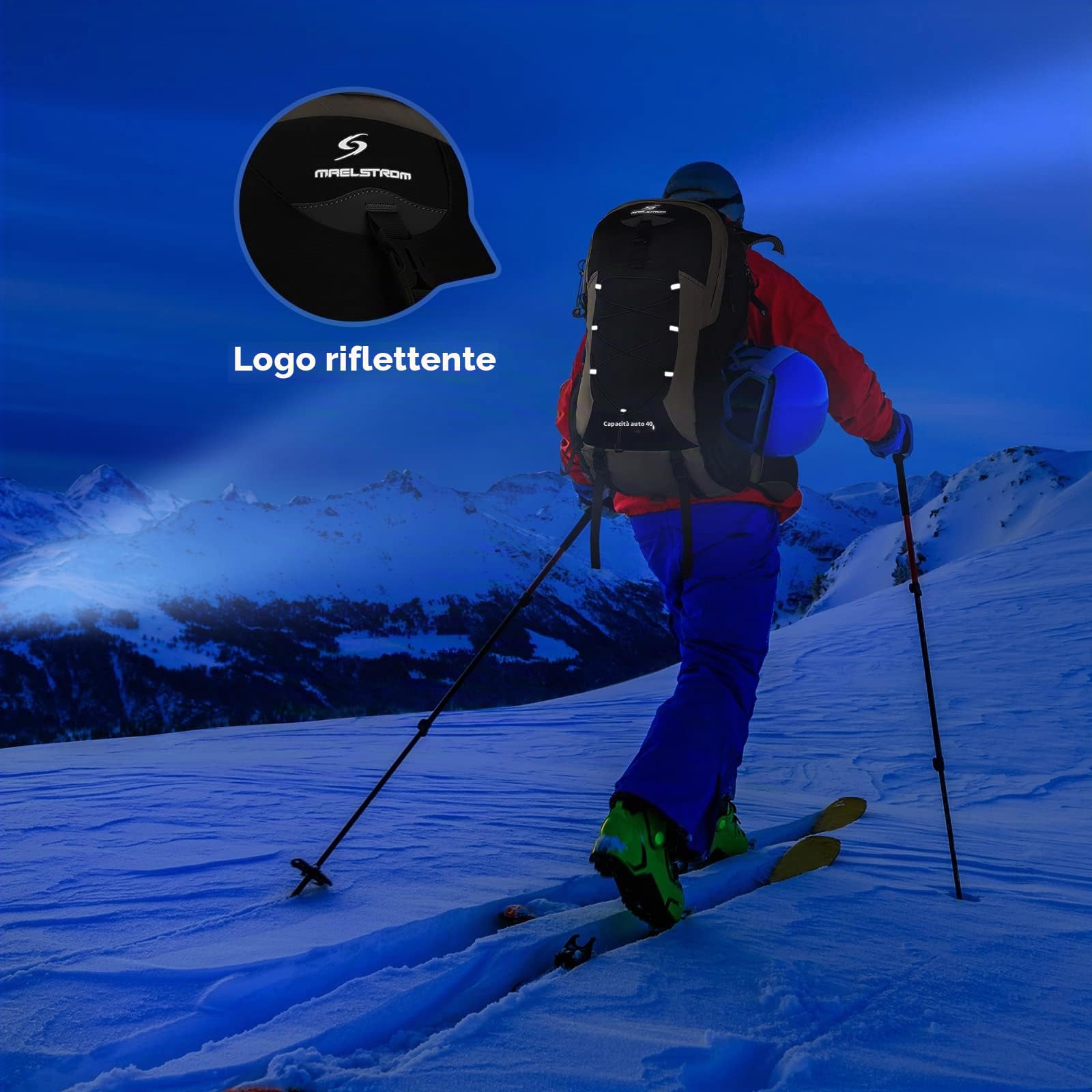 Maelstrom Zaino Da Trekking Impermeabile 40l zaino da trekking Unisex - Adulto