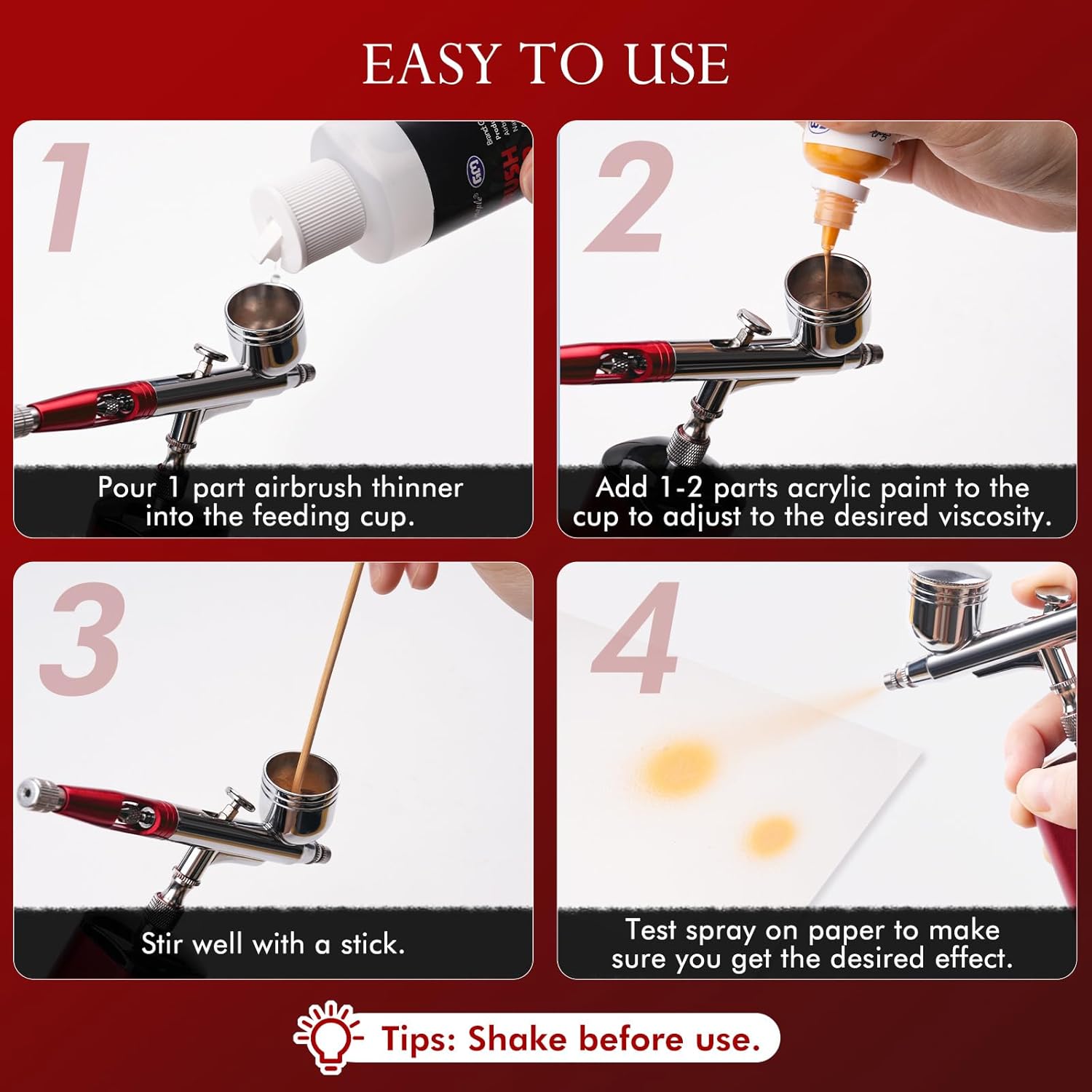 Acrylic Paint Thinner, Golden Maple Lacquer Thinner Non-Toxic Solvent | Airbrush Flow Improver for All Acrylic Paints, Model Paints, Water-Based Acrylic Paint Thinner, 6.76oz