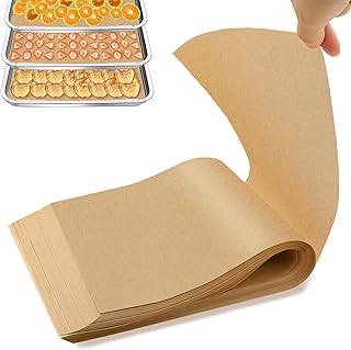 200 PCS Freeze Dryer Tray Mats for Harvest Right Freeze Dryer Trays, Non-Stick Baking Mats One-Off Parchment Paper Compatible with Harvest Right Freeze Dryer Trays (Medium - 17" x 6.8")