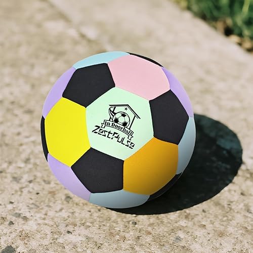 Miniatura 8 de Balón de fútbol suave para interiores, tamaño 4, divertida pelota silenciosa para niños y adolescentes, entrenamiento de drible en interiores