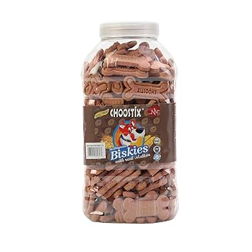 Choostix Biskies With Real Mutton Dry Young Adult Dog Treat, 1 KG (Jar)