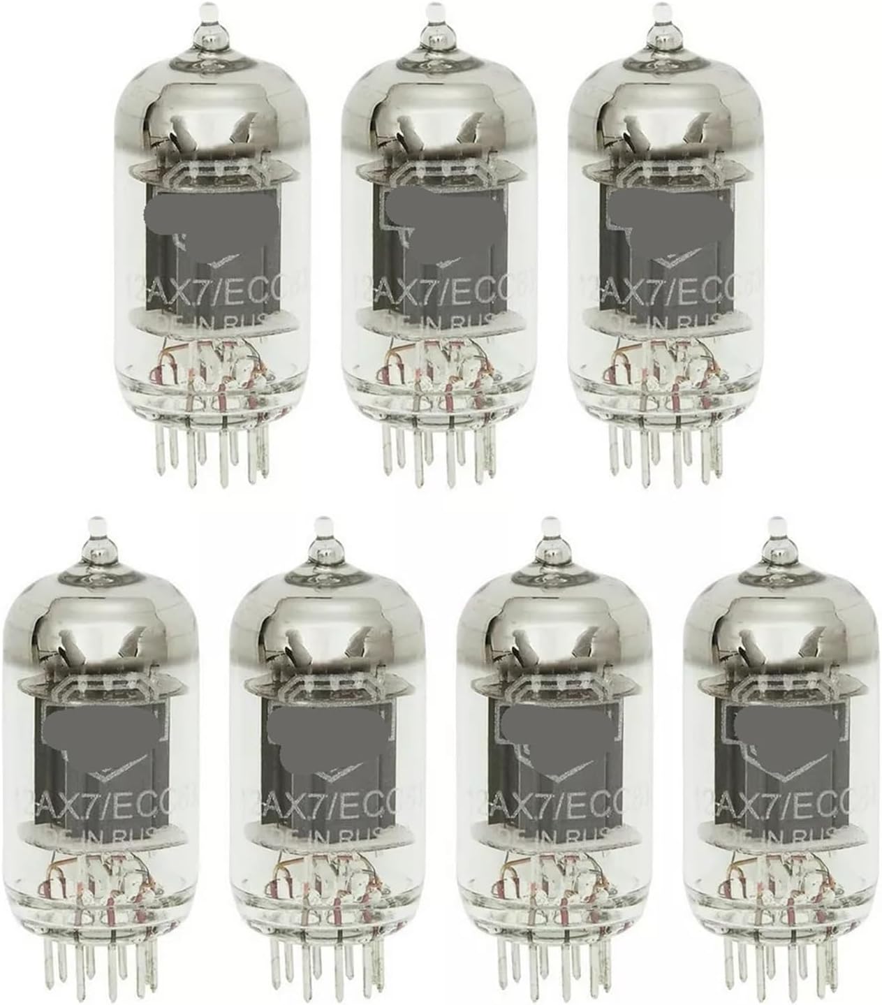 7 Pcs Gain Matched 12AX7 Long Board Vacuum Tubes