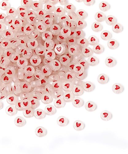 500 cuentas acrílicas brillantes, cuentas de números luminosas y coloridas para hacer joyas, collares de bricolaje, llaveros, pulseras (número