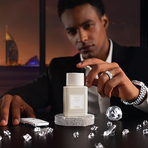 Miniatura 5 de Ajmal Bois Soleil Eau de Parfum para hombre  3.4 onzas líquidas  3.4 fl oz  Perfume de lujo Woody Citrus  Fragancia premium de larga duración mezcla