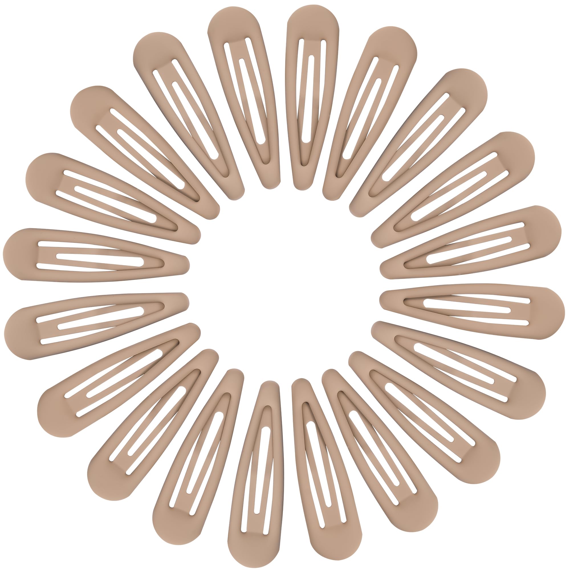 Small Matte Black Hair Barrettes - 20 Pack -13