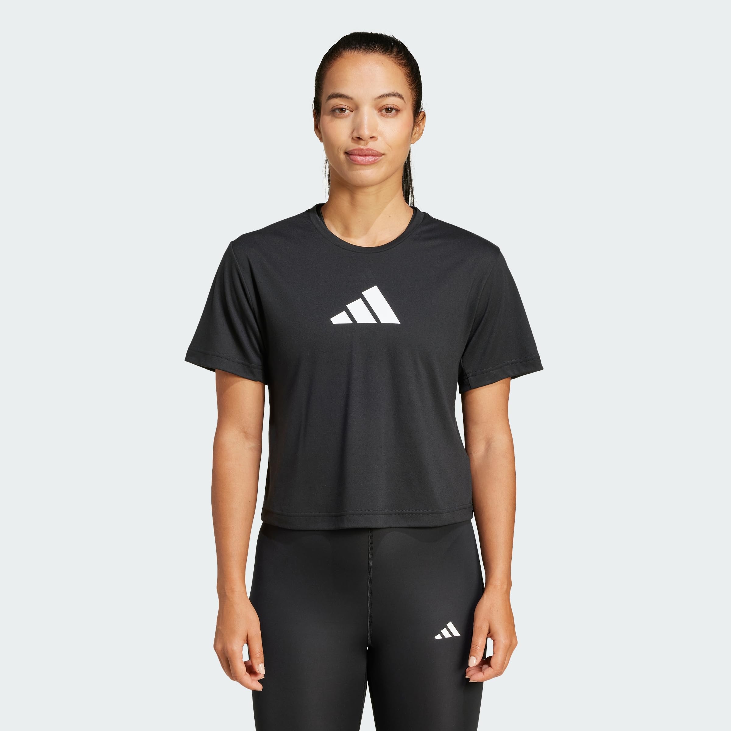 Adidas Womens Training Essentials Logo T-Shirt - Black