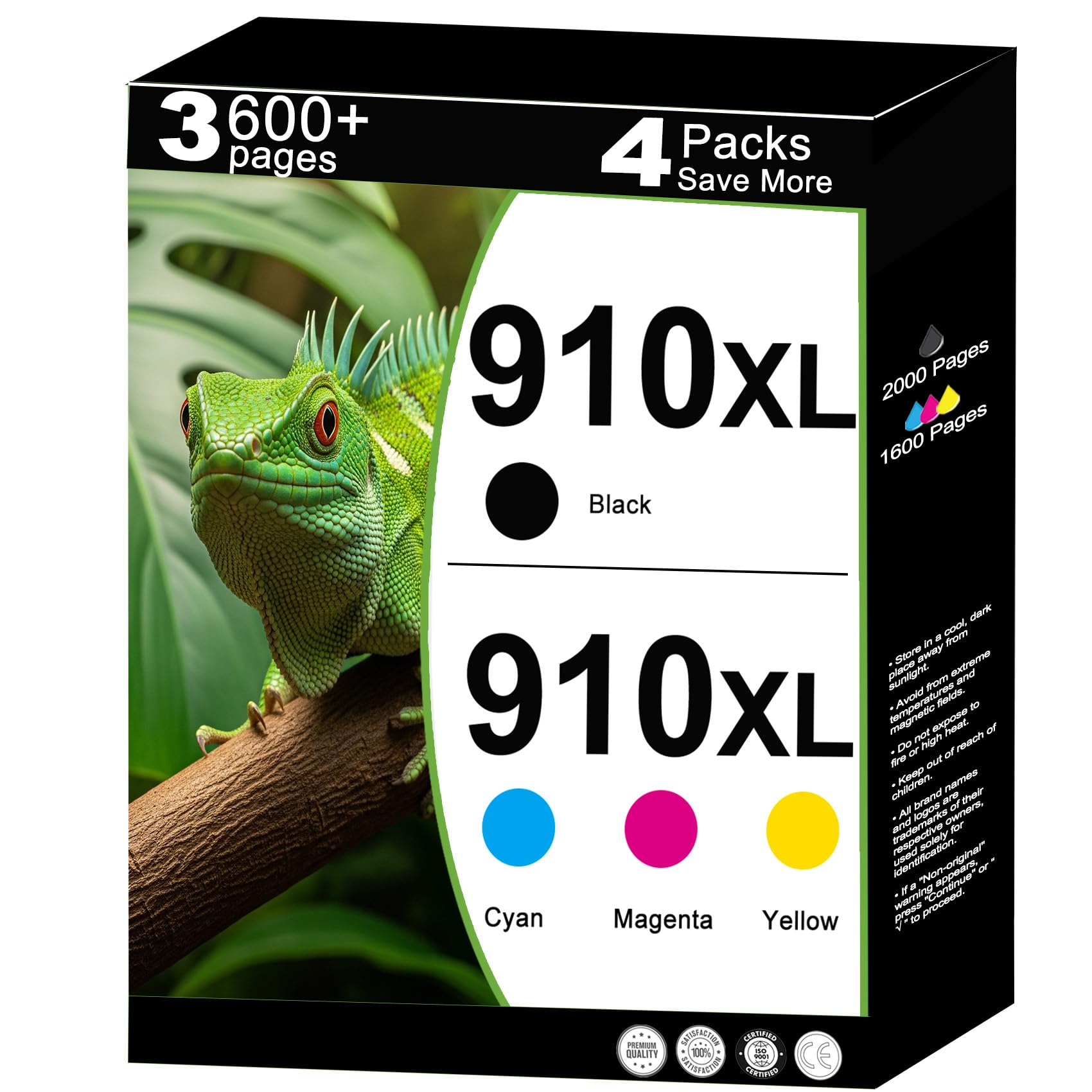 Photo 1 of Couleuris 910XL Ink Cartridges High Yield Combo Pack