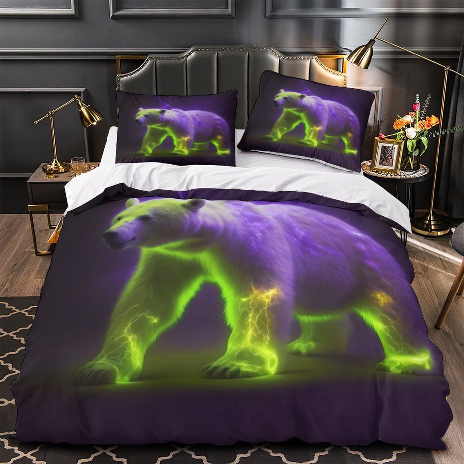 Parure de lit croquis de navire ultra douce en microfibre résistante avec fermeture éclair