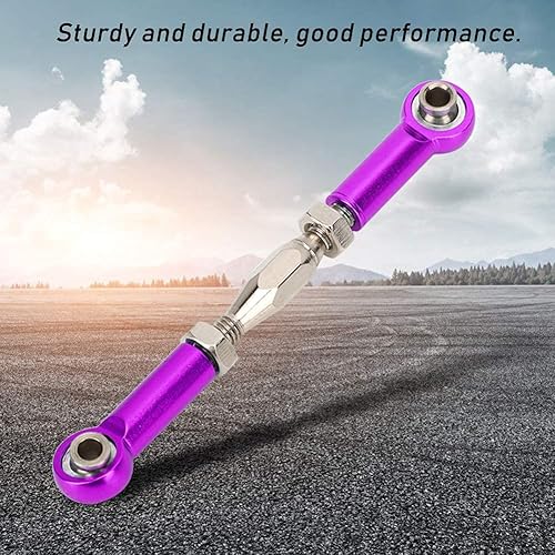 Miniatura 8 de Varilla de tracción a control remoto, 6 piezas de servoenlaces ajustables, barra de acoplamiento de automóvil a control remoto, aleación de