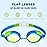 Keary 2 Pack Kids Swim Goggles Swimming Goggles for Toddler Children Girls Boy Youth, Anti-Fog Waterproof Anti-UV Flat Lens Clear Goggles Water Pool Glasses with 3 Nose Pieces, Boys Swimming Goggles