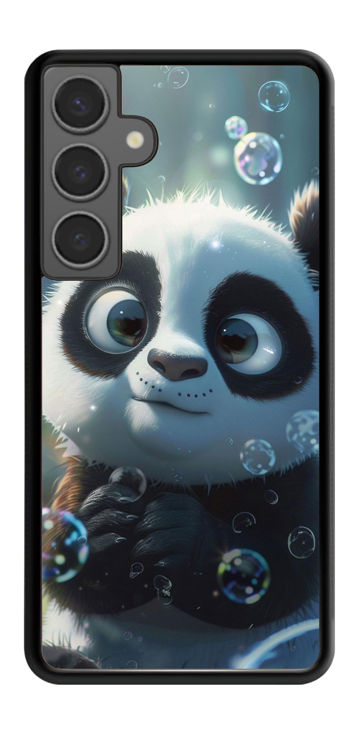 Jeuloth for Samsung Galaxy S24 Plus Case - Bubbles and Cute Panda Designed Phone Cases - TPU Phone Cases - Drop Protection