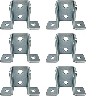 8 Pack - 8 Hole, Wing Shaped 90 Degree Connector Bracket for All 1-5/8
