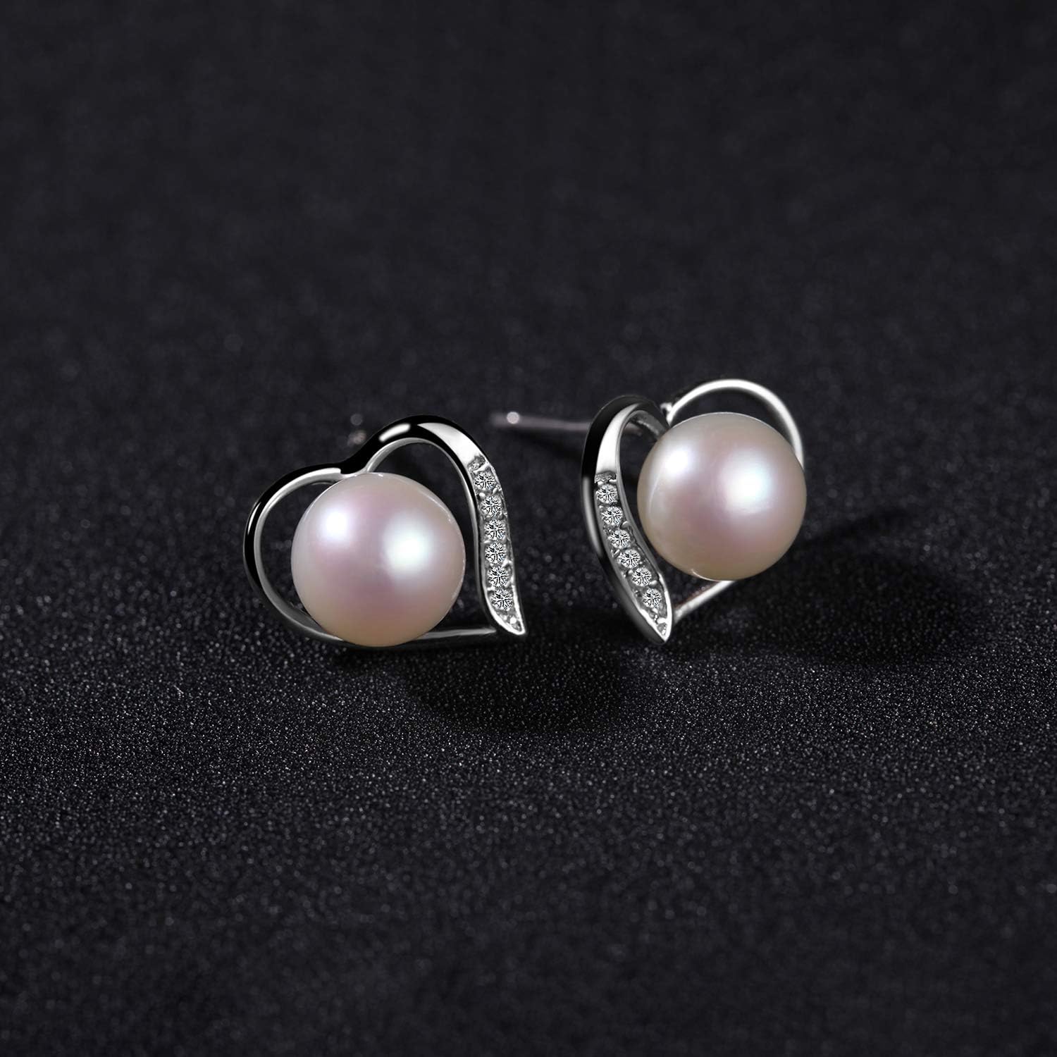 VIKI LYNN Women 925 Sterling Silver 6-7mm Freshwater Pearl Earrings - Image 5