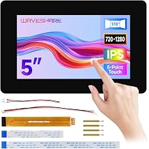 Waveshare 5inch DSI Capacitive Touch Display, 720x1280 Pixels, IPS Panel, 5-Point Touch, Optical Bonding Toughened Glass Panel, without Case