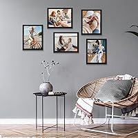 Vista 5 de HORLIMER Juego de 15 portarretratos de 8 x 10 pulgadas, marcos negros para fotos de 8 x 10 pulgadas para pared o mesa