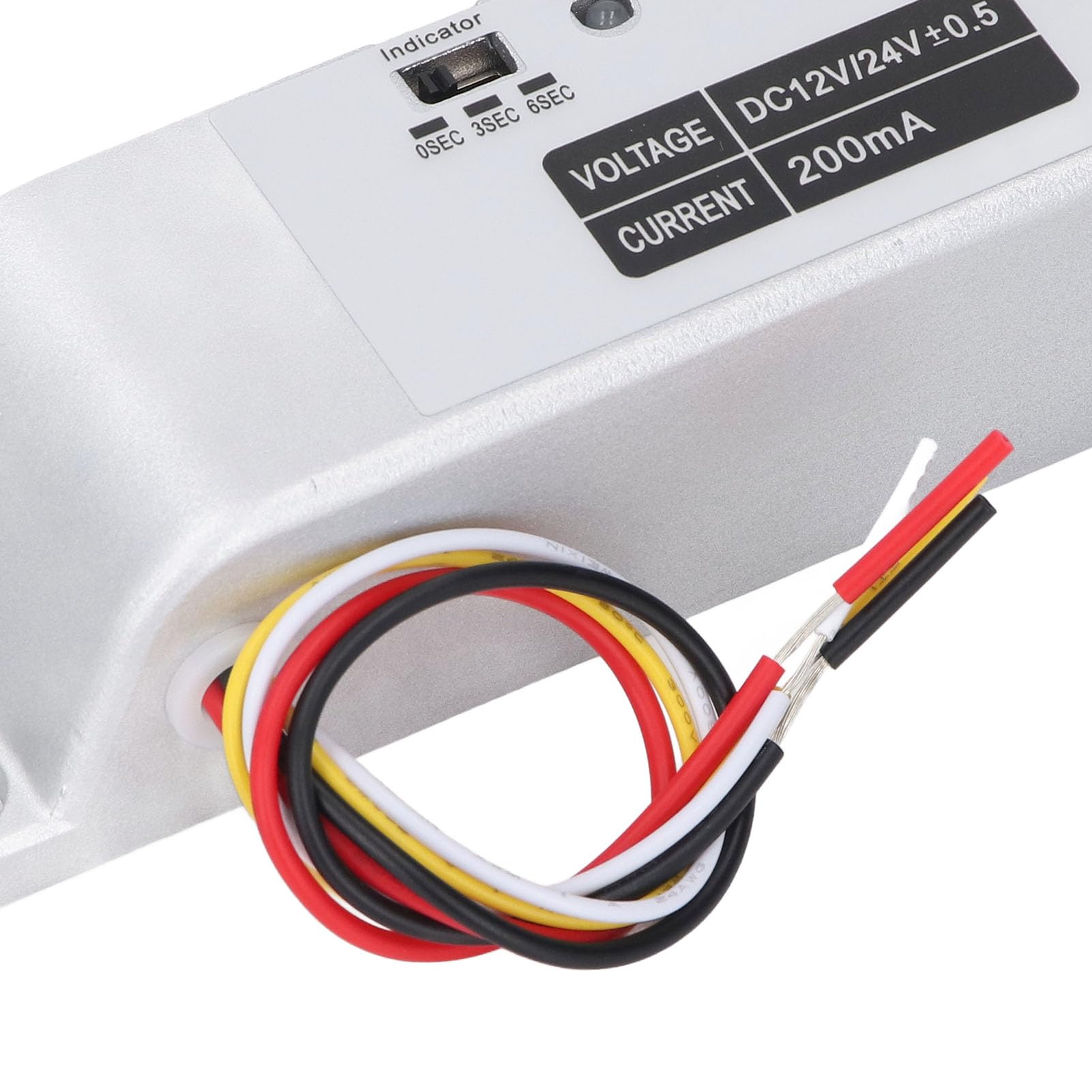 Bloqueo de Perno de Caída Eléctrica, DC12V 24V Fall Mode NC Modo NC Lock with Time Retraso Bloqueo de Mortaja Eléctrica para Control de Acceso Seguridad