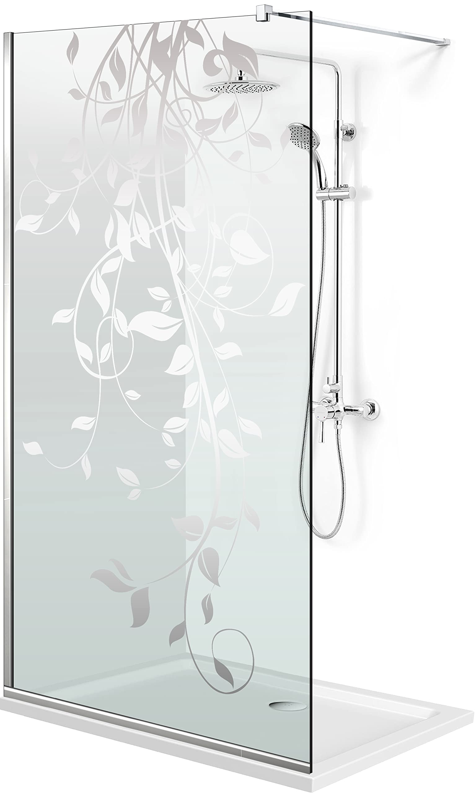 Aqua Roy Modello INOX Dance 100 cm da 70/80/90/100/110/120 Cabina doccia in vetro trasparente 8 mm con rivestimento nano trasparente in acciaio inox (100 x 195 cm)