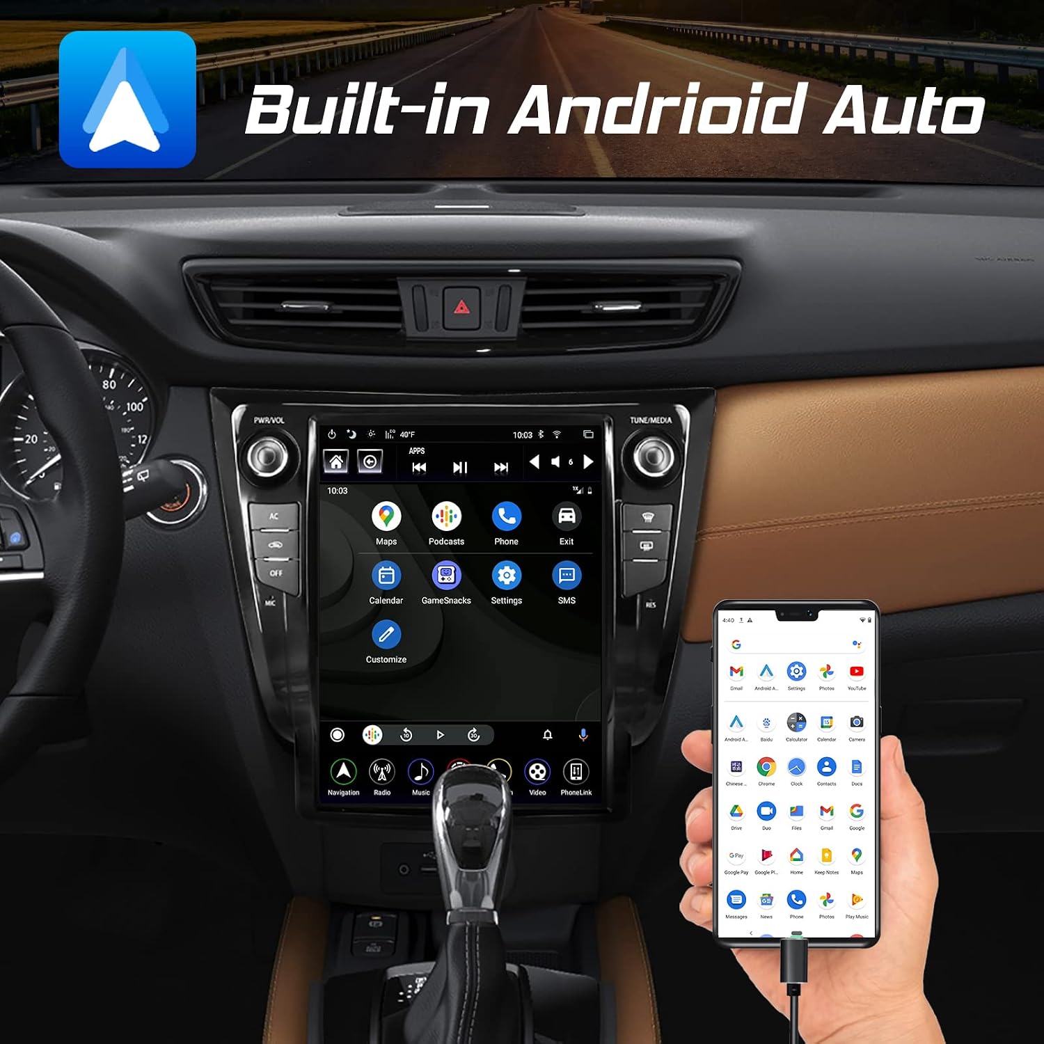 linkswell gen 4 t style car radio replacement for rogue 2013 2019 automatic ac hi 12 1 inch android head unit multimedia player gps navigationp
