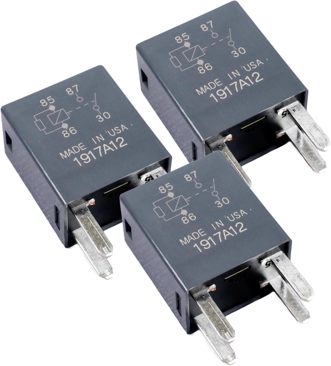 Omron GM 4-Pin Relay 15328866 High Power 4 Terminal Multi-Use Relay 8385 (Pack of 3)