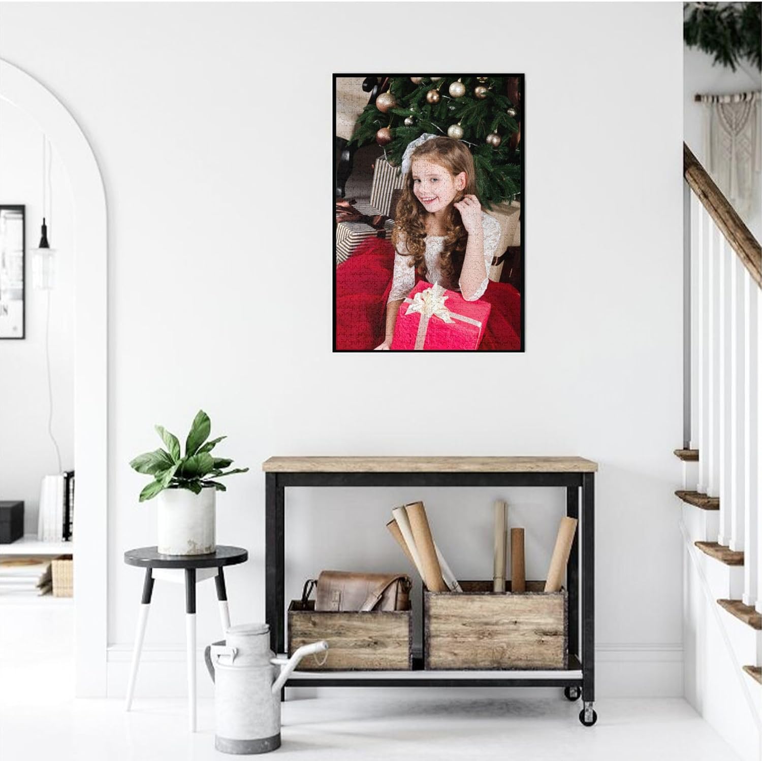 Custom Photos Puzzle 1000 Pieces, Personalized Puzzle from Photo, Customized Jigsaw Puzzles for Family Pet Christmas Birthday Wedding Gift Vertical