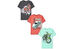 Boys' Vehicles Short Sleeve Graphic T-Shirts, multipacks