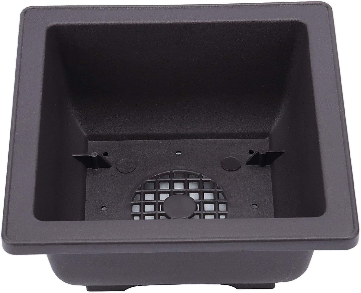15 PCS 4.7 Inch Bonsai Training Pots, Square Plastic Plants Growing Pots, Flower Succulent Pots Container with 15 Drainage Trays for Garden, Office, Porch, Balcony, Home