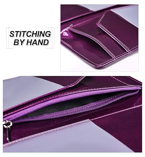 Miniatura 34 de Libreta organizadora para camarera Book&Waitstaff; de piel con brillos y cartera y bolsillo con cierre; lindo organizador con bolsillo para monedas