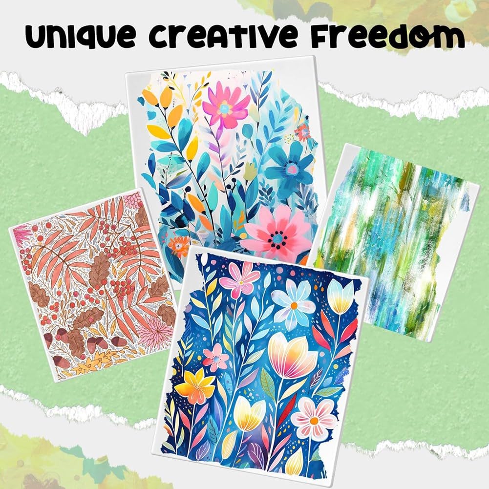 Für die Kartenherstellung, Gelli-Platten für Scrapbooking - Gelplatte 6er-Pack - Monoprint-Druckplatten - 8" X 10" + 5" X 7" für -Art